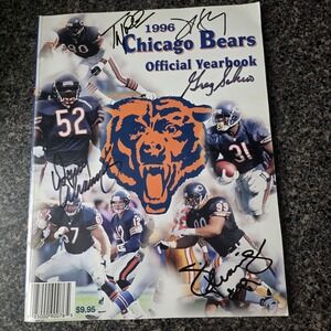 Chicago Bears 1996 Official Yearbook Multi-Signed Unverified Autographs